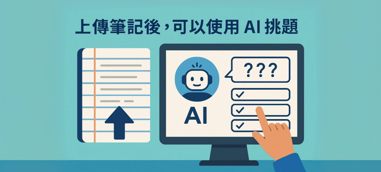 筆記本AI挑題